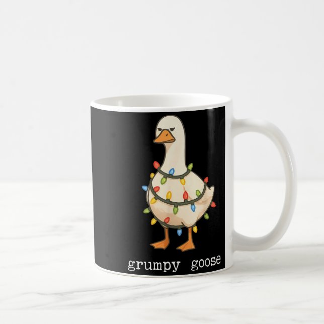 Festive And Mpy Goose Santa Hat Xmas Light Matchin Kaffeetasse (Rechts)