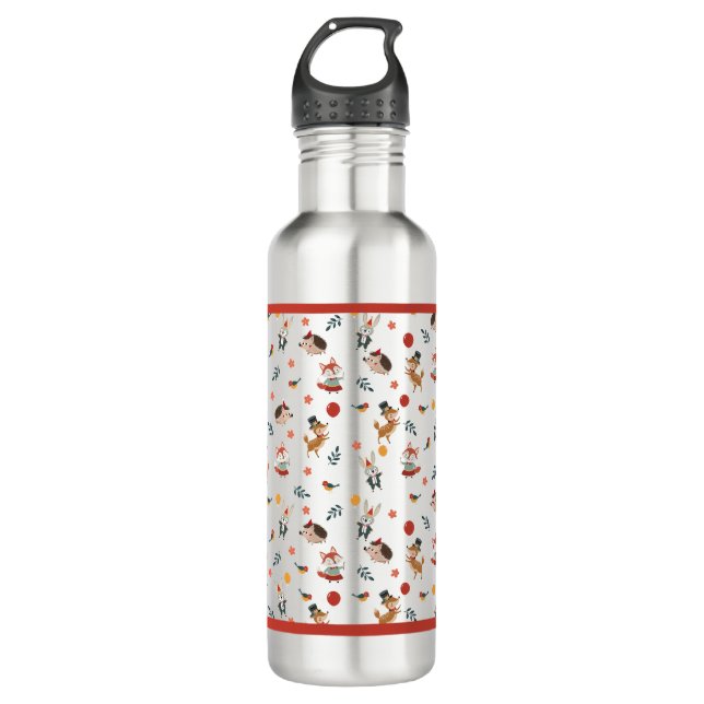 Festive animals  edelstahlflasche (Vorderseite)