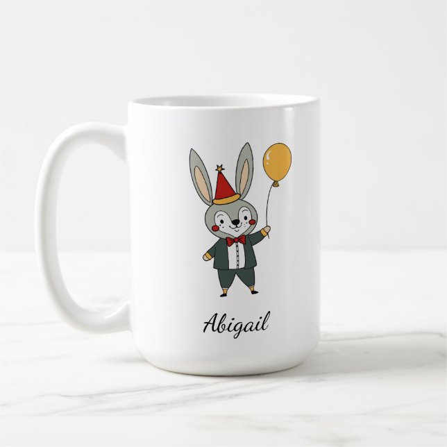 Festive animals - Rabbit Kaffeetasse (Links)