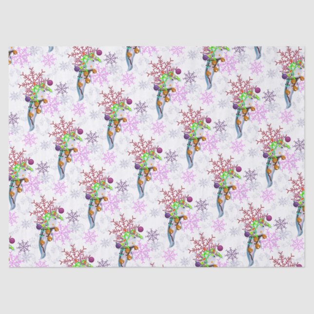 Festive Axlotl Seidenpapier (Vorderseite)