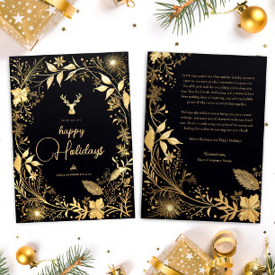 Festive Black Gold Elegante Weihnachten
