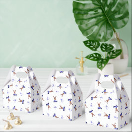 Festive Blue Kasky Weihnachtsmann Geschenkschachtel