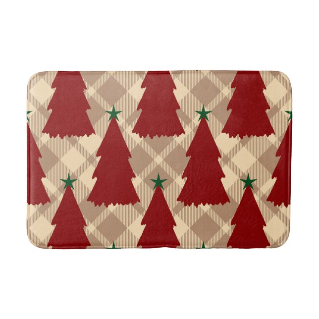 Festive Christmas Bath Mat – Holiday BathroomDecor Badematte (Vorderseite)
