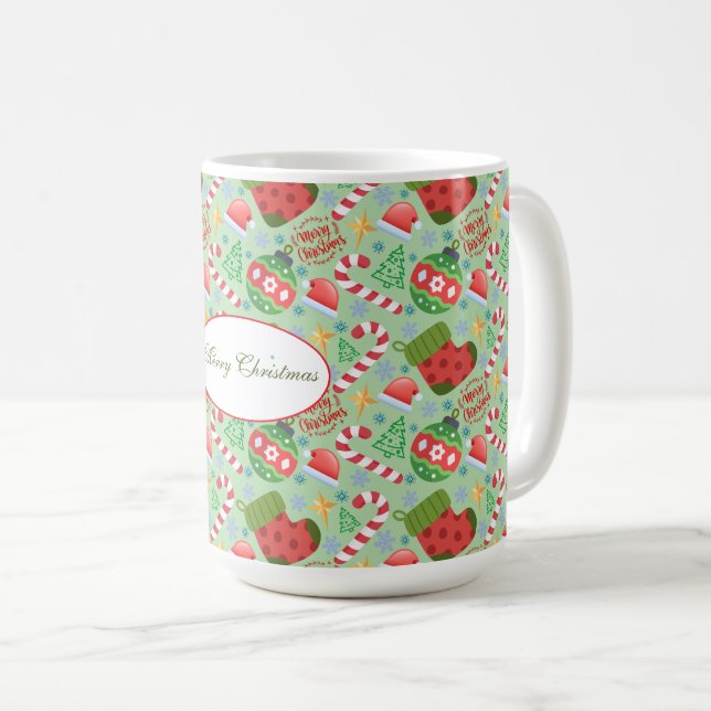 Festive Christmas Decorations, Cute Holiday Kaffeetasse (VorderseiteRechts)