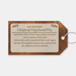 Festive Christmas Gingerbread Mix Personalized  Geschenkanhänger