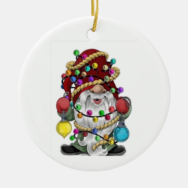 "FESTIVE CHRISTMAS GNOME" ORNAMENT AND GIFT (Vorne)