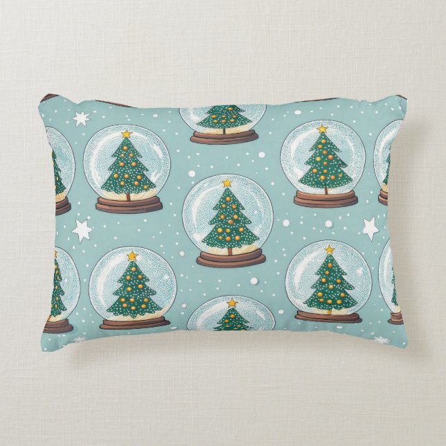 Festive Christmas Lumbar Pillow – Cheerful Holiday Dekokissen (Vorderseite)