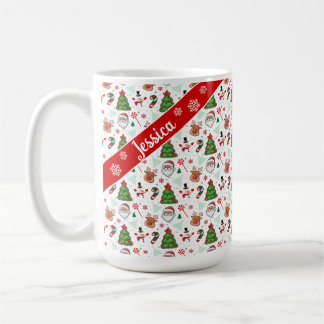 Festive Christmas Mug – Santa & Reindeer Kaffeetasse