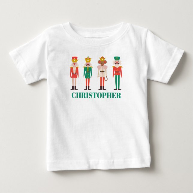Festive Christmas Nutcracker  Baby T-shirt (Vorderseite)