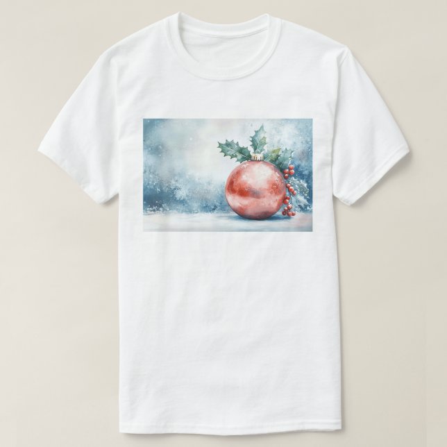 Festive Christmas Ornament T-Shirt (Design vorne)
