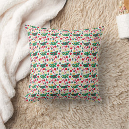 Festive Christmas Pattern Throw Pillow Kissen