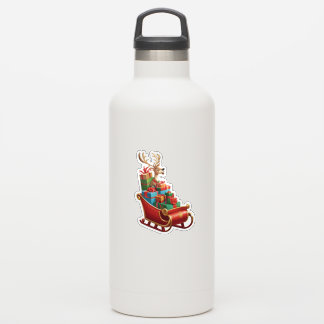 Festive Christmas Reindeer Sticker