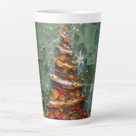 Festive Christmas Tree with Cozy Winter Design gif Milchtasse
