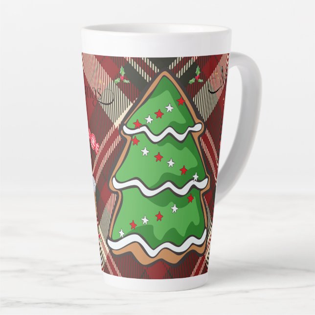 Festive Christmas Tree with Cozy Winter Design gif Milchtasse (Rechte Ecke)