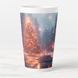 Festive Christmas Tree with Cozy Winter Design gif Milchtasse