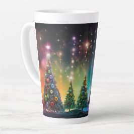 Festive Christmas Tree with Cozy Winter Design gif Milchtasse