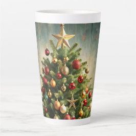 Festive Christmas Tree with Cozy Winter Design gif Milchtasse