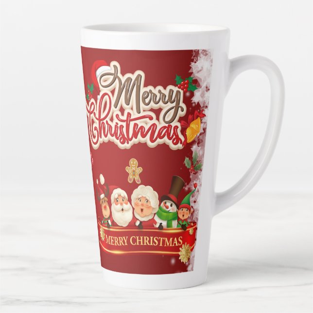 Festive Christmas Tree with Cozy Winter Design gif Milchtasse (Rechts)
