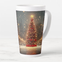 Festive Christmas Tree with Cozy Winter Design gif Milchtasse