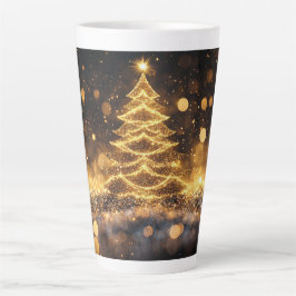 Festive Christmas Tree with Cozy Winter Design gif Milchtasse
