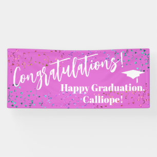 Festive Confetti Herzlichen Glückwunsch Graduate Banner