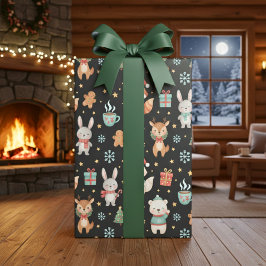 Festive Critters Holiday Gift Wrap Geschenkpapier