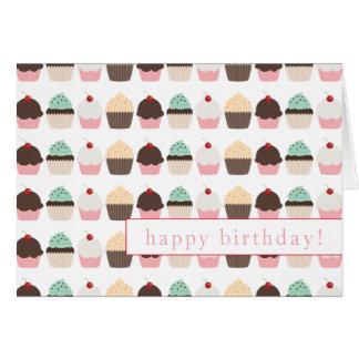 Festive Cupcake Bonne carte d'anniversaire