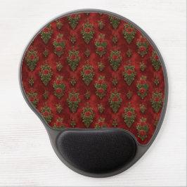 Festive Damask  Gel Mousepad