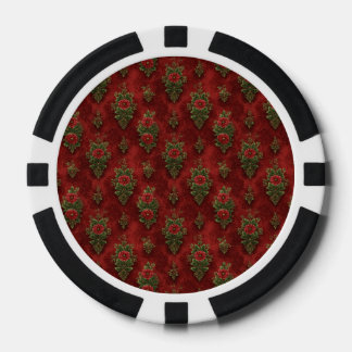 Festive Damask Pokerchips