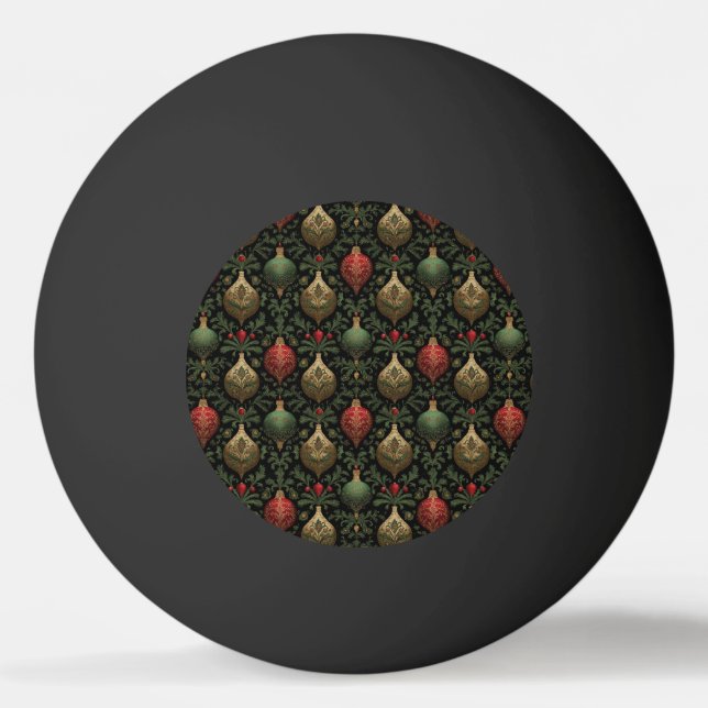 Festive Damask  Tischtennisball (Vorderseite)