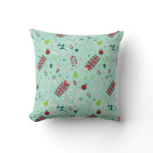 Festive Design with Trees, Reindeer & Snowflakes