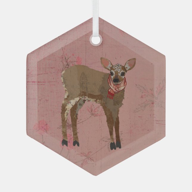 FESTIVE FAWN ORNAMENT AUS GLAS (Vorderseite)