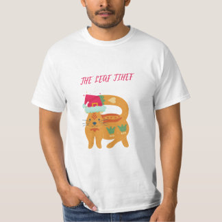 Festive Feline Mischief : Le T-shirt voleur de la 