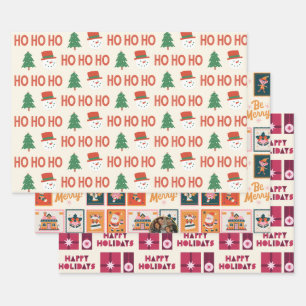 Festive Fêtes Feuilles d'enveloppes cadeaux avec N