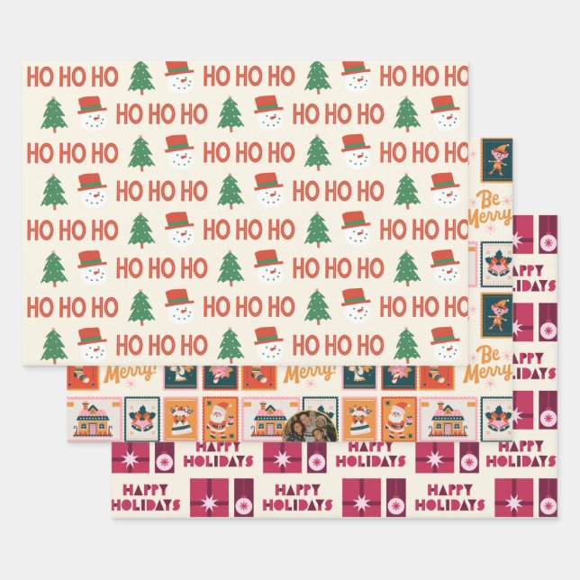 Festive Fêtes Feuilles d'enveloppes cadeaux avec N (Lot)