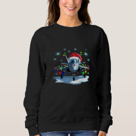 Festive Fighter Jet Christmas Tee — Santa Hat 