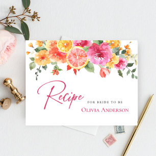 Festive Fleurs Lumineuses Citrus Carte de recette 