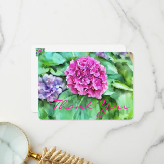 Festive Floral Thank You  Dankeskarte