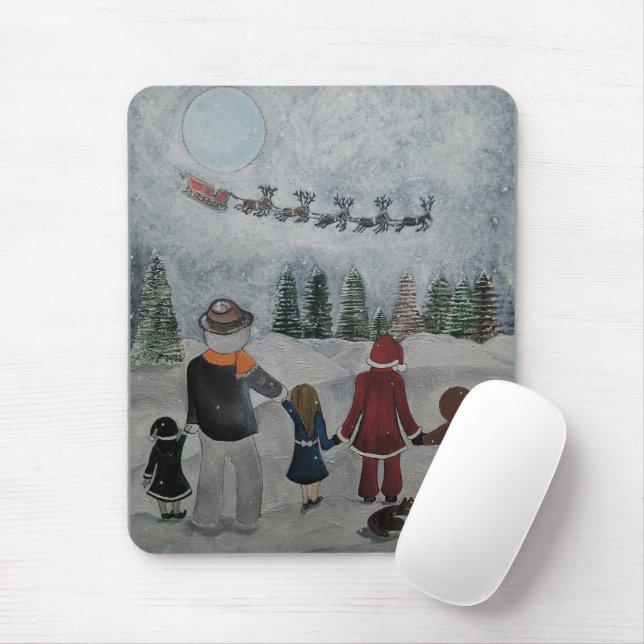 Festive Friends Gemälde von Alfred Fox Mousepad (Mit Mouse)