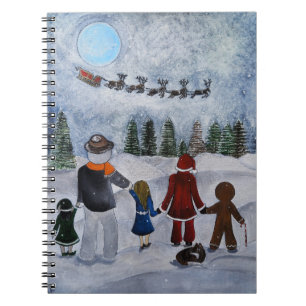 Festive Friends Gemälde von Alfred Fox Notizblock