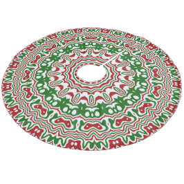 Festive Funky Trippy Groovy Weihnachten Kaleidosko Fleece Weihnachtsbaumdecke
