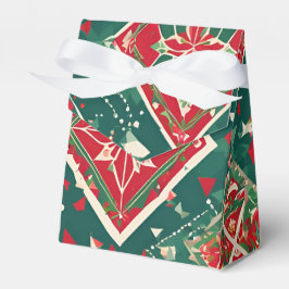 Festive geometrische Weihnachtsweihnachtsweihe Geschenkschachtel