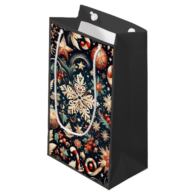 Festive Gift Wraps mod.03 Kleine Geschenktüte (Vorderseite Schrägansicht)