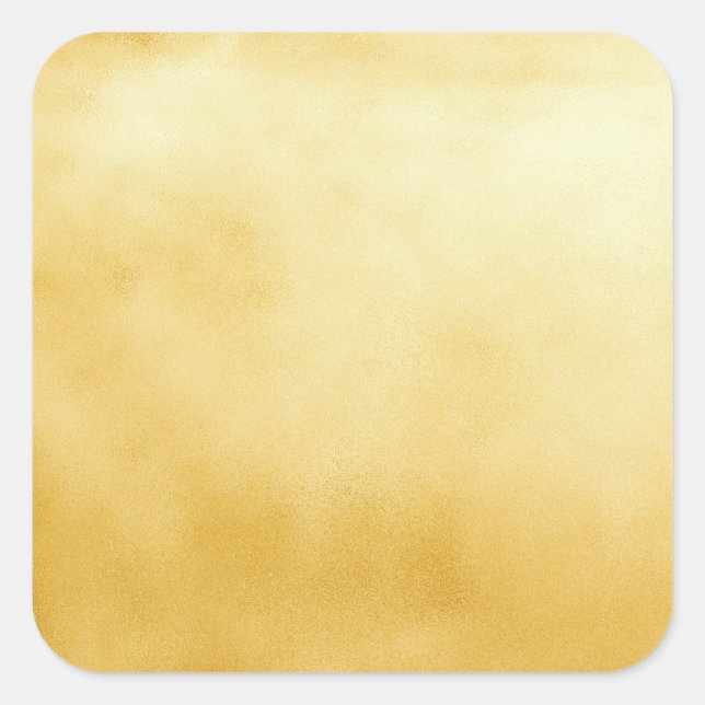 Festive Gold-Metallic-Sticker Quadratischer Aufkleber (Vorderseite)