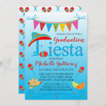 Festive Graduation Fiesta Invitation