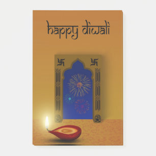 Festive Happy Diwali Fireworks - Post-it® Notes