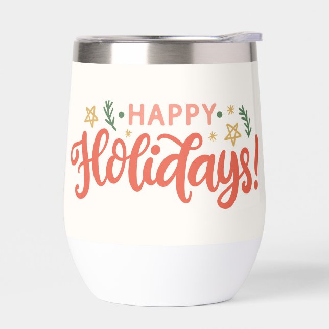 Festive Happy Holidays Design (Gauche)