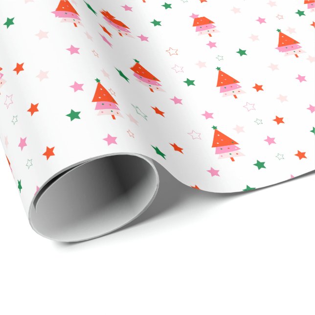 Festive Holiday Christmas Geschenkpapier (Rolleneckpunkt)