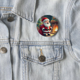 Festive Holiday Home Accent - Christmas Decorative Button