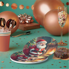 Festive Holiday Home Accent - Christmas Decorative Pappteller